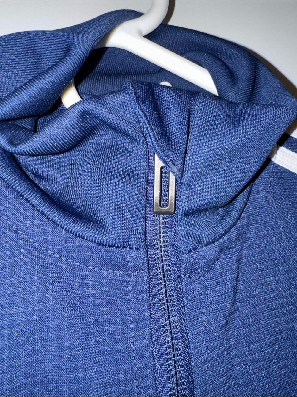 adidas AEROREADY Unisex Kids Track Jacket Navy/White Size M Full Zip - Picture 5 of 7